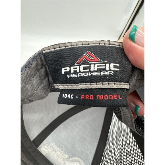 Heirloom Builders Hat  Trucker Cap Blue Black Adjustable SnapBack - Picture 8 of 9